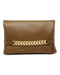 Victoria Beckham Ketten-Pouch Green