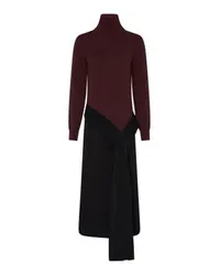 Victoria Beckham Kleid mit Stehkragen und Bindedetail Black