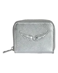 Zadig & Voltaire Mini-Brieftasche ZV Silver