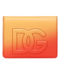 Dolce & Gabbana Continetal-Geldbörse mit DG-Logo Orange