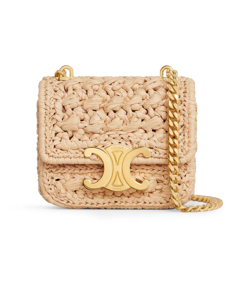 Celine Mini Claude mit kette aus raffia 