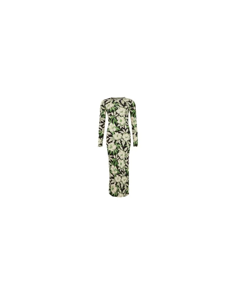 Loewe Fließend fallendes Kleid mit Blumenprint Multicolor