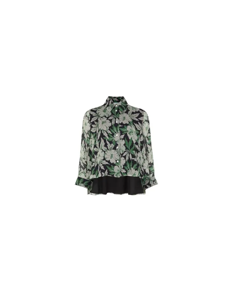 Loewe Fließend fallendes Kleid mit Blumenprint Multicolor