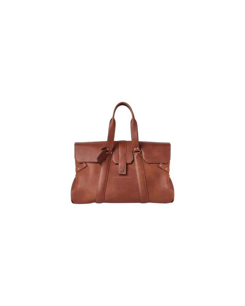 Brunello Cucinelli Weekender Country Tasche Brown