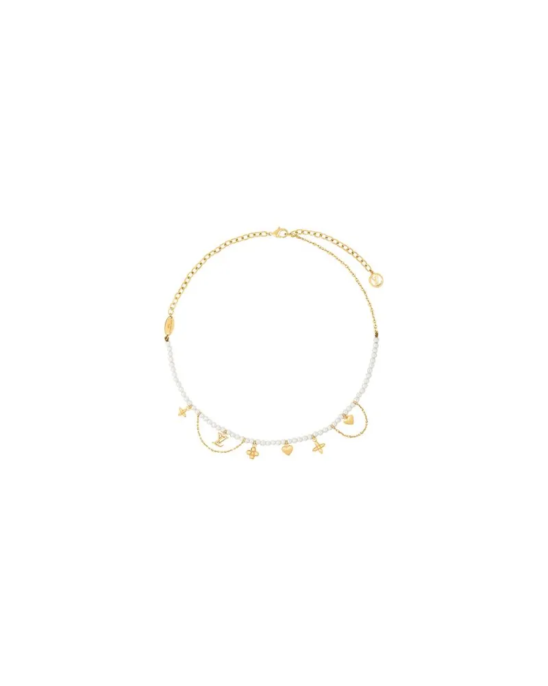 Louis Vuitton Blooming Pearls Halskette Gold