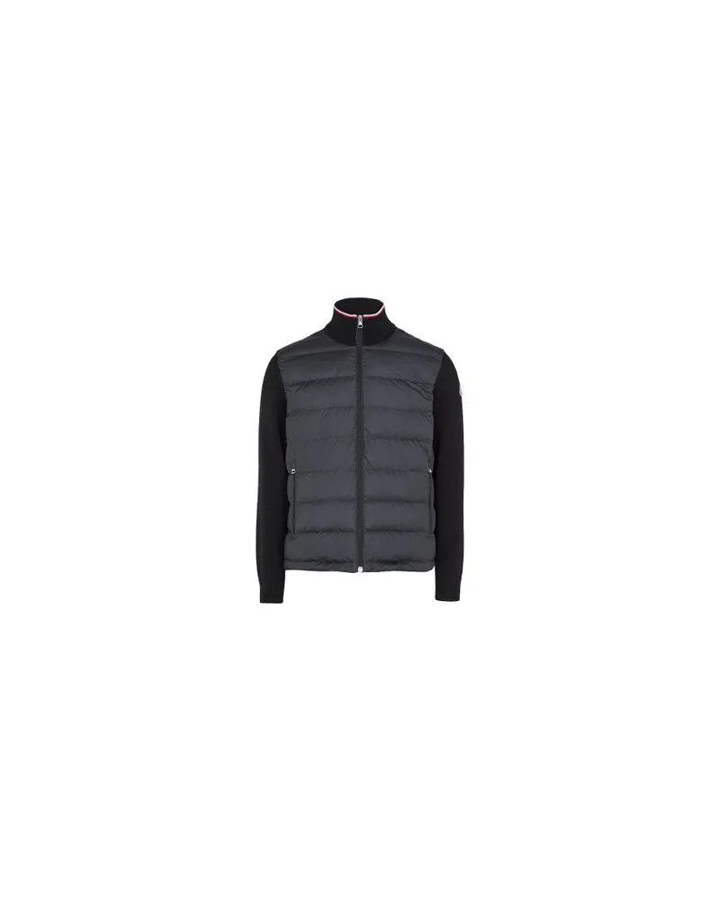 Moncler Bi-material jacket Black
