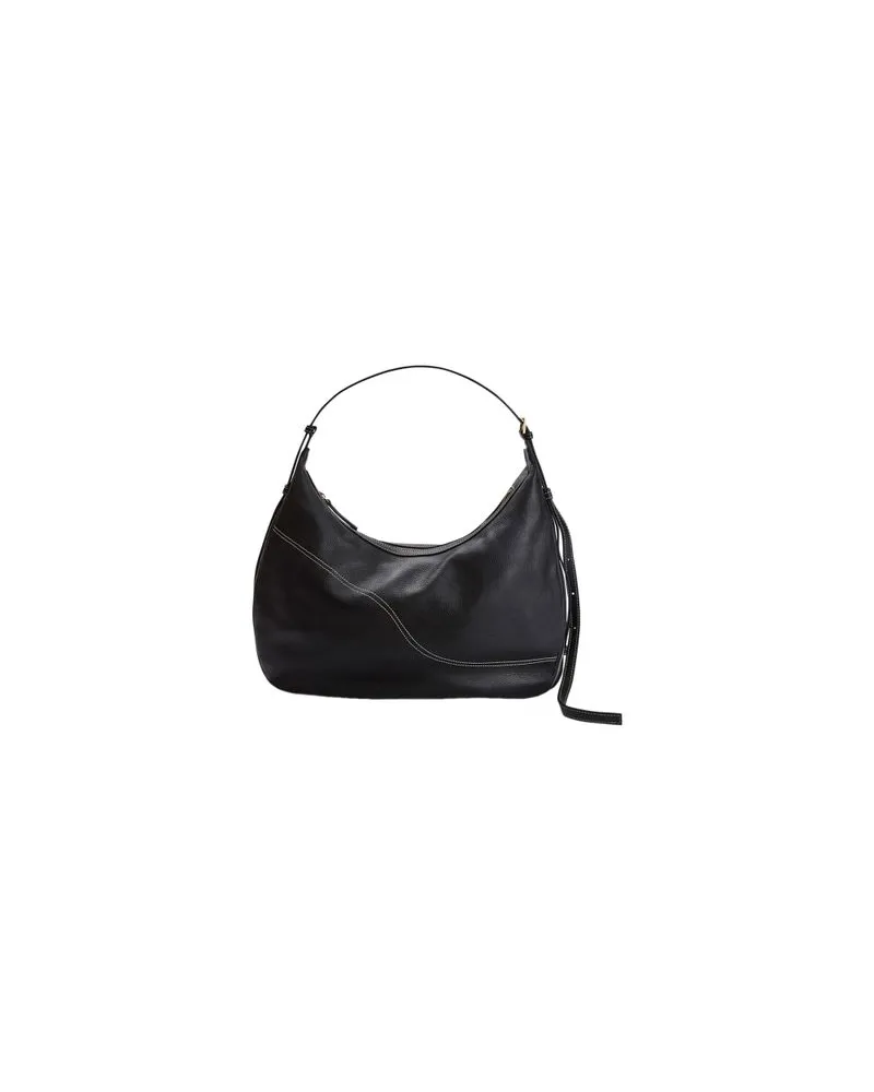 ATP Atelier Große Hobo Bag Black