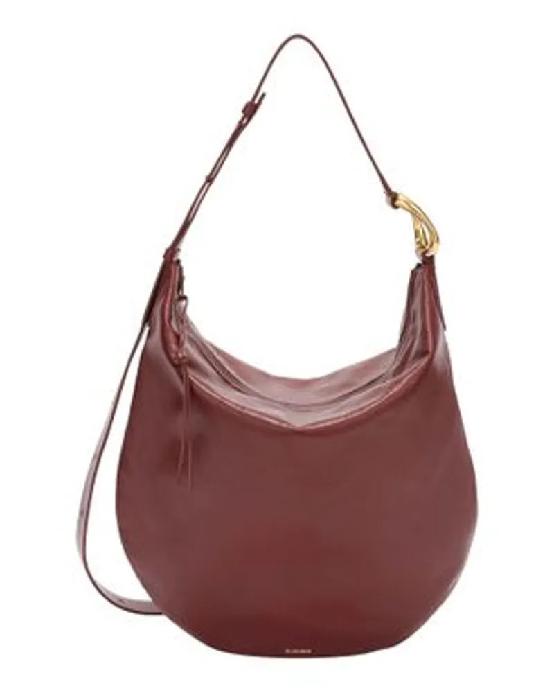 Jil Sander Mittelgroße Schultertasche Moon Red