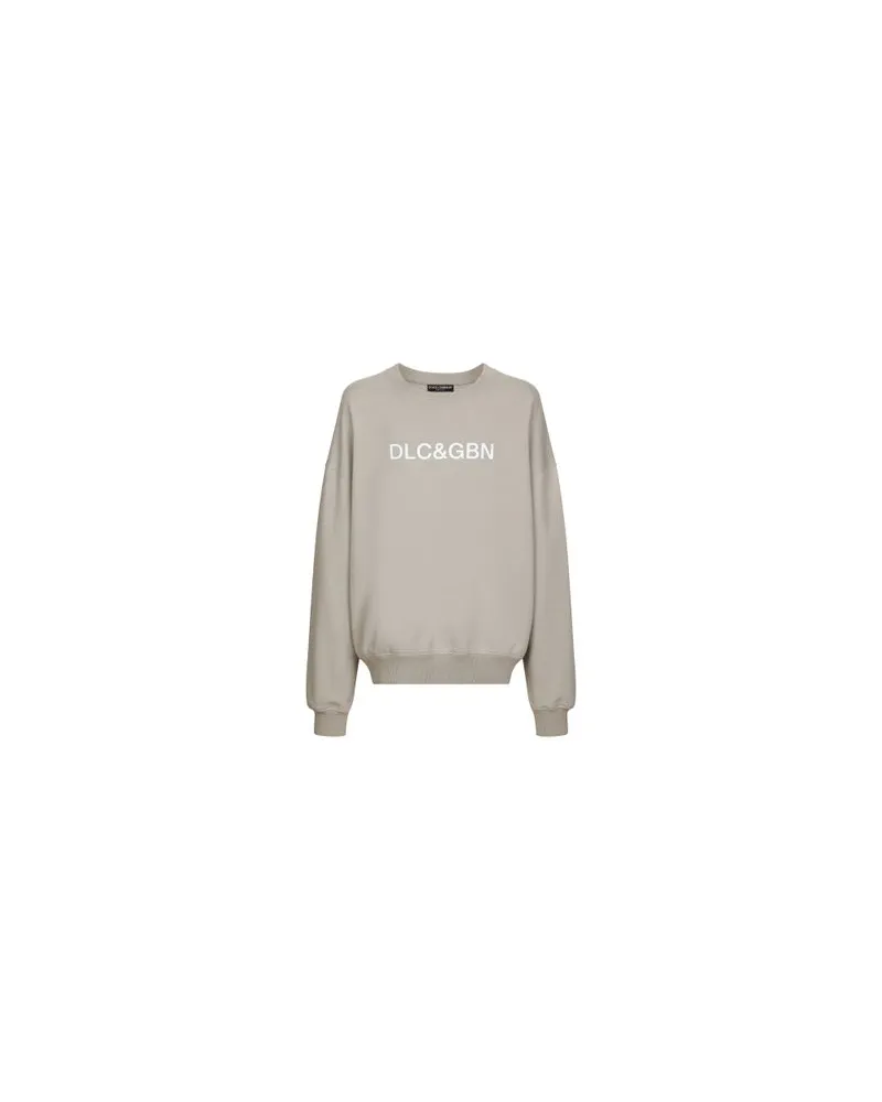 Dolce & Gabbana Sweatshirt mit Rundhalsausschnitt Grey