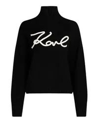 Karl Lagerfeld Karl Signature Soutache-Pullover Black