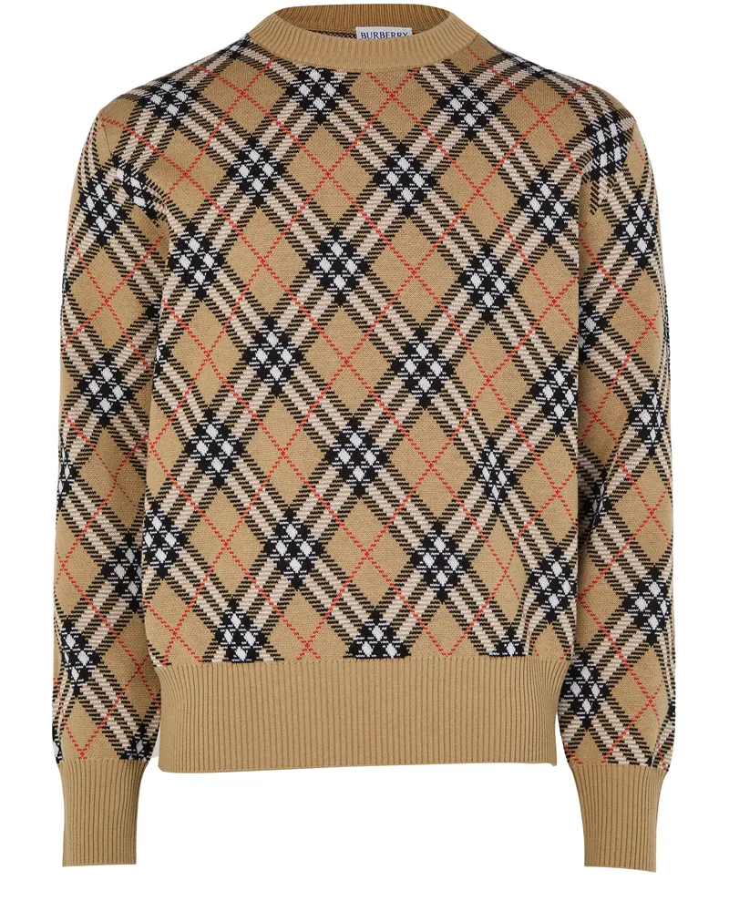 Burberry Wollpullover mit Check-Muster 