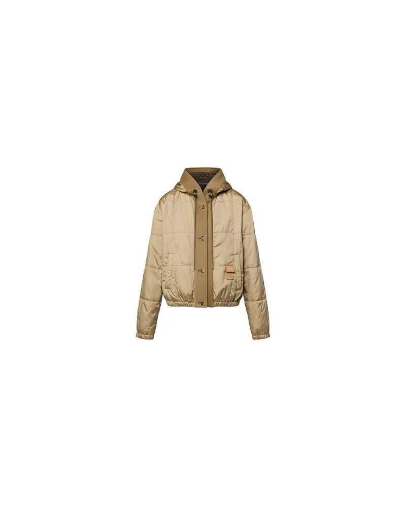 Louis Vuitton Steppjacke aus Ripstop mit Kapuze Beige