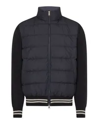 Moncler Jacke im Materialmix Blue