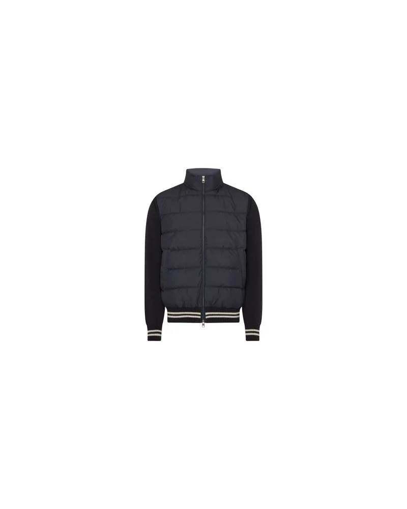 Moncler Jacke im Materialmix Blue