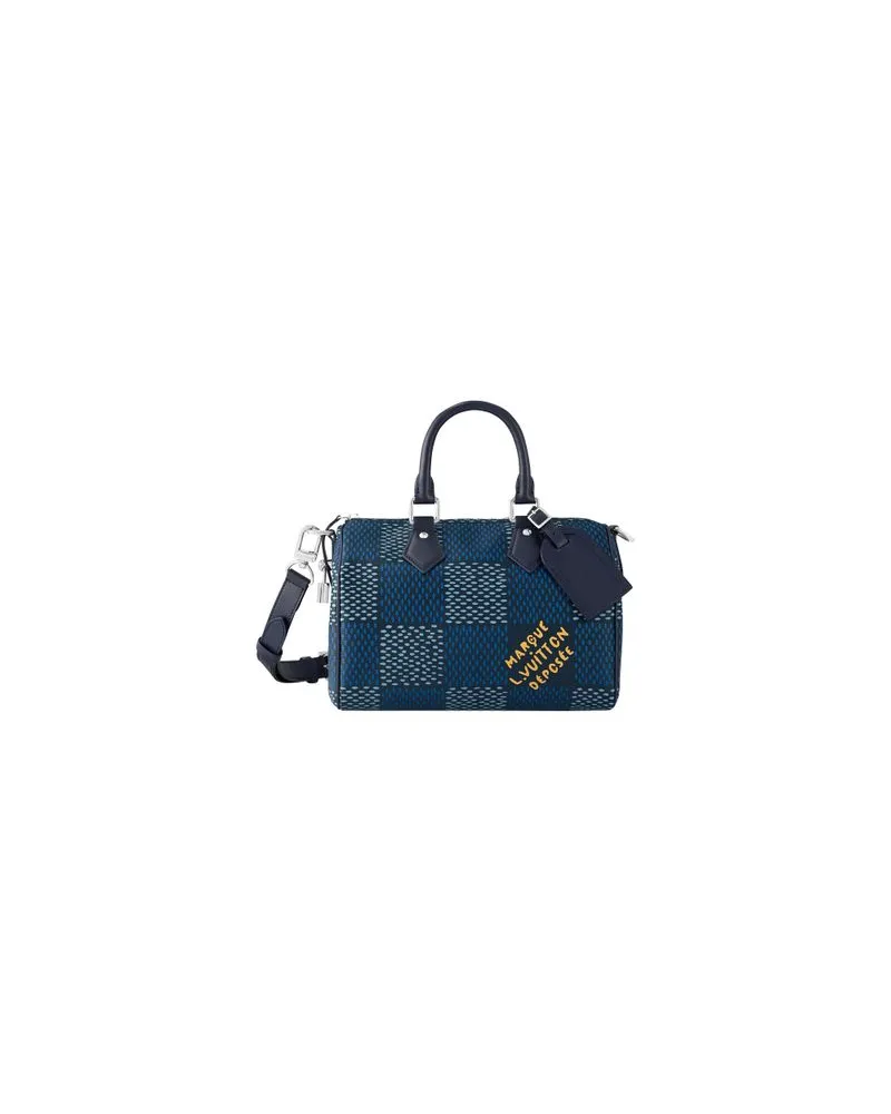 Louis Vuitton Speedy 25 mit Schulterriemen Blue