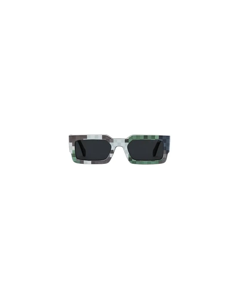 Louis Vuitton LV Clash Low Camo Sonnenbrille Green