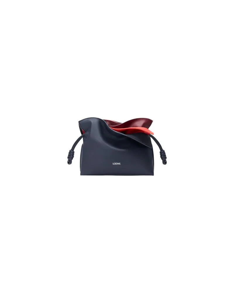 Loewe Mini-Clutch Flamenco aus Nappa-Kalbsleder Navy