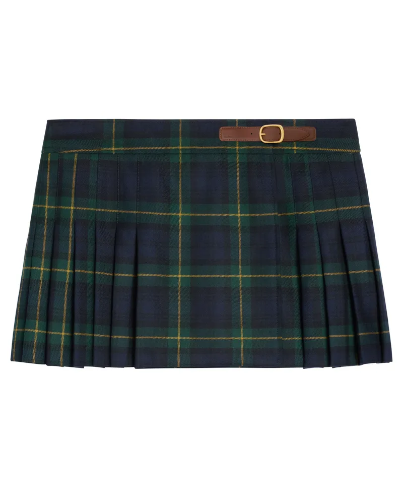Celine Kilt-minirock aus tartan-wolle 