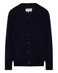 Maison Margiela Cardigan Mit Ellbogen-Aufnähern Blue