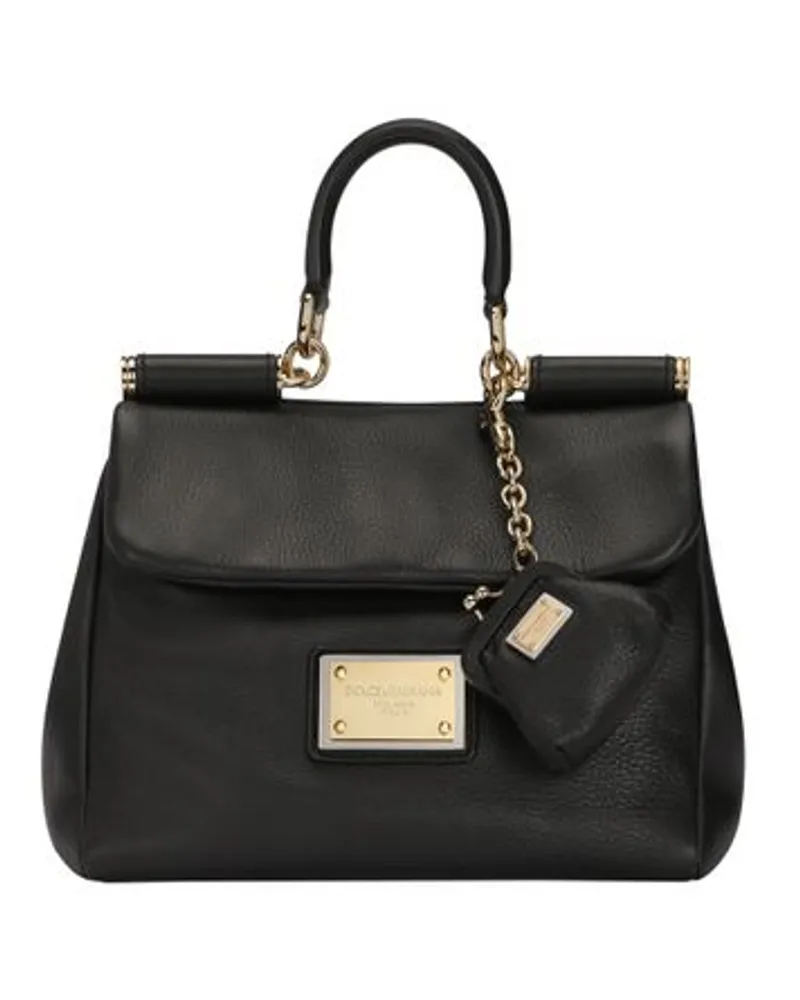 Dolce & Gabbana Kleine Tasche Sicily Black