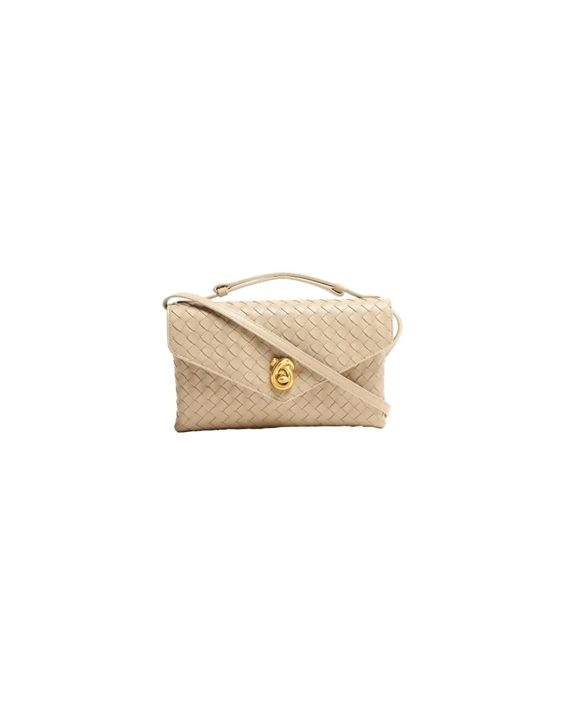 Bottega Veneta Kleine Tasche Parachute Gold