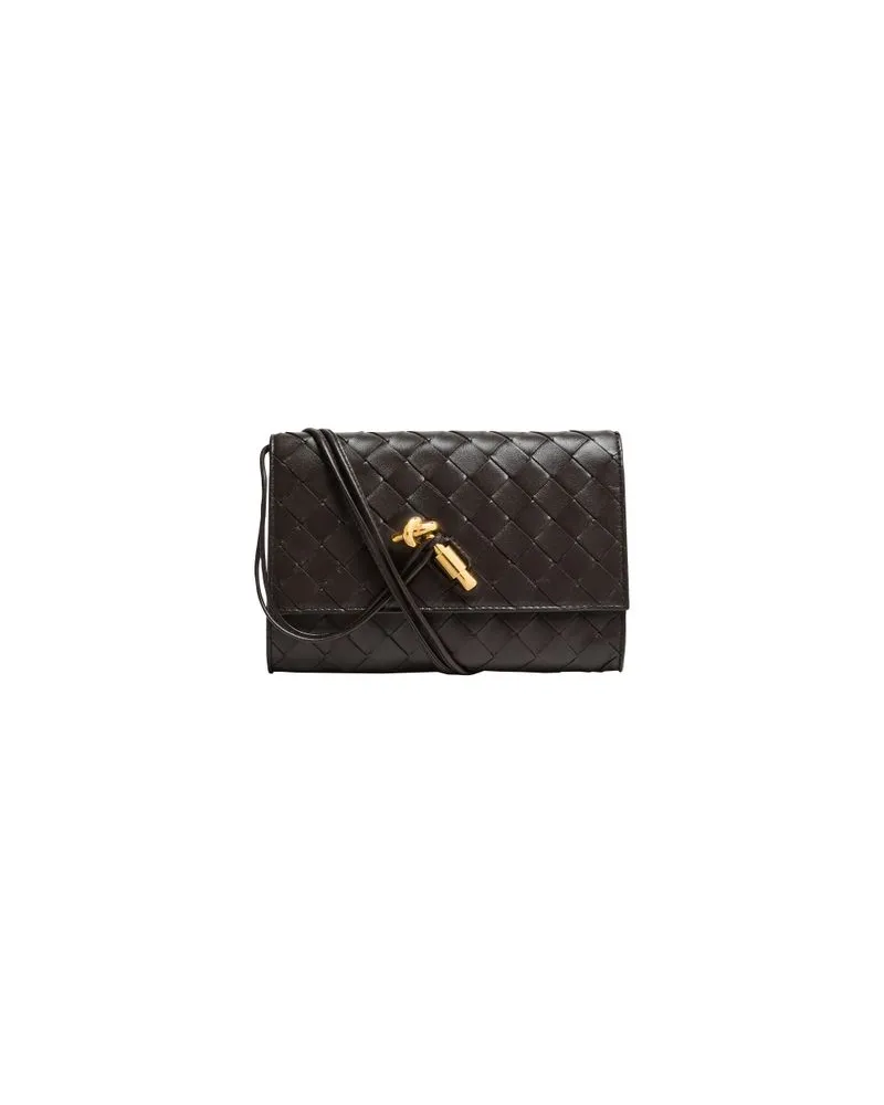 Bottega Veneta Kleine Tasche Parachute Gold