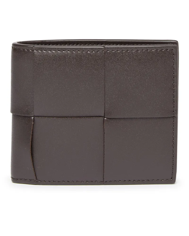 Bottega Veneta Brieftasche mit zwei Klappfächern Cassette Brown