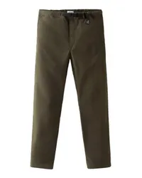 Woolrich Stückgefärbte Chinohose Green