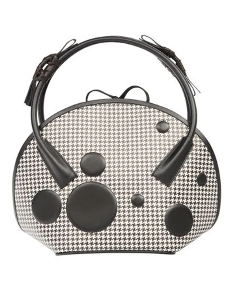 Maison Margiela Handtasche mit Punkten Black