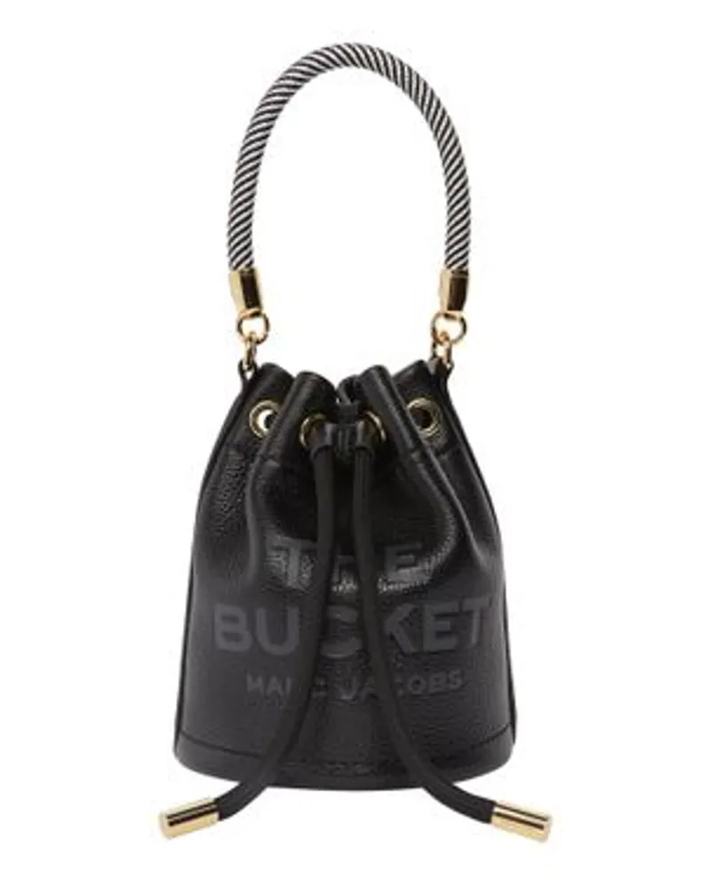 Marc Jacobs Tasche The Leather Mini Bucket Black