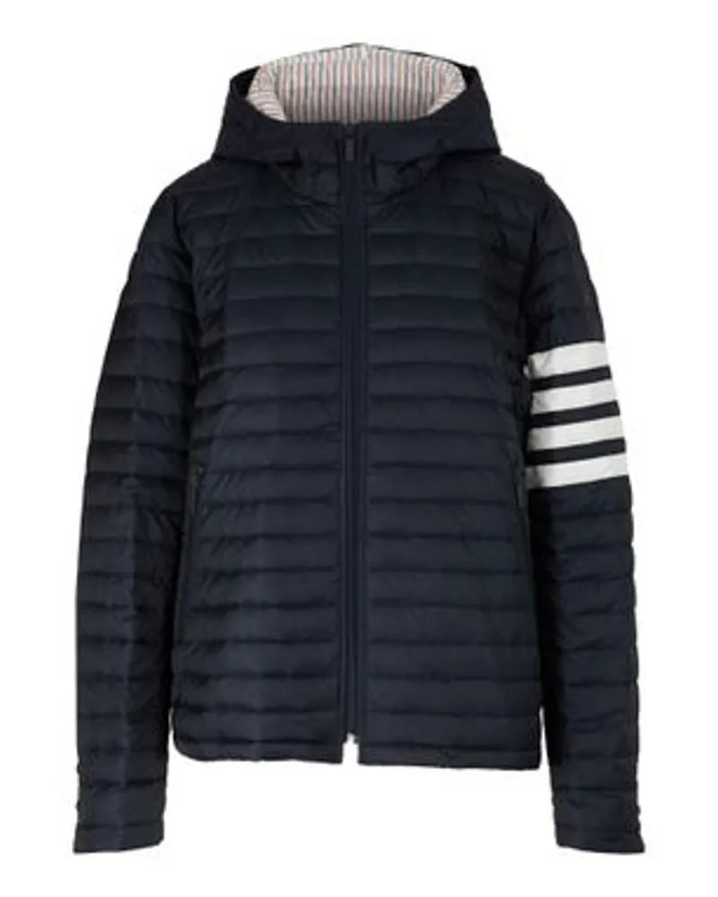 Thom Browne Steppjacke Bar Navy