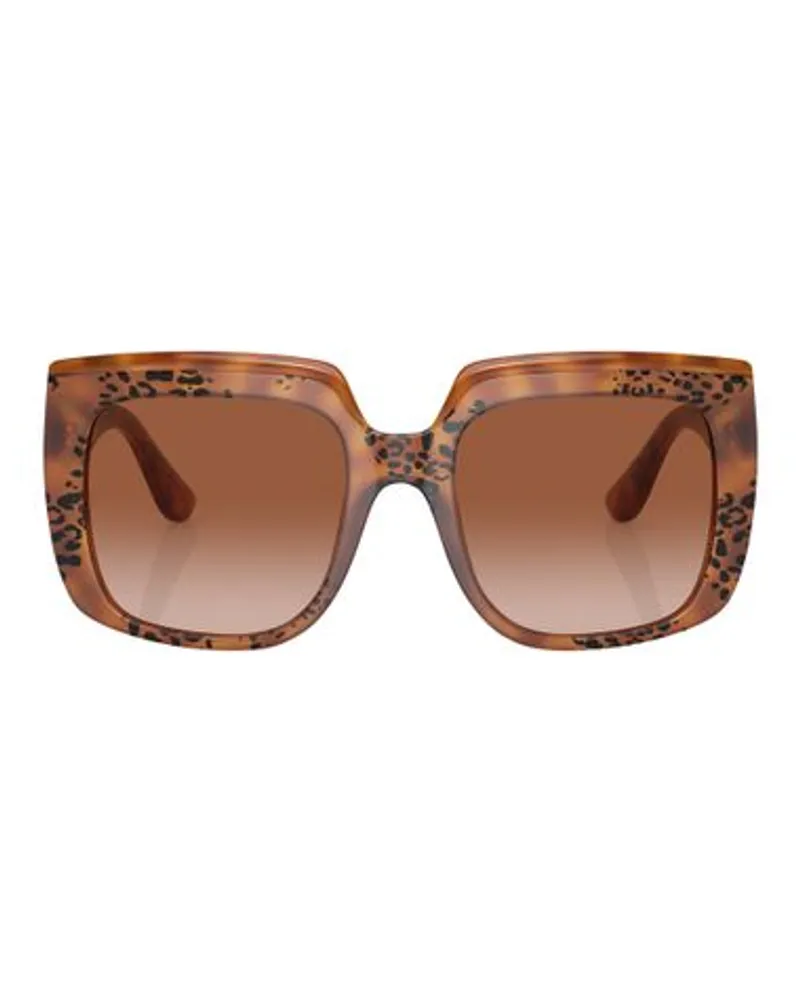 Dolce & Gabbana Dg4414 Square Sonnenbrille Brown