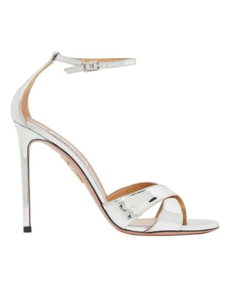 Aquazzura Sandaletten Divine 105 Silver