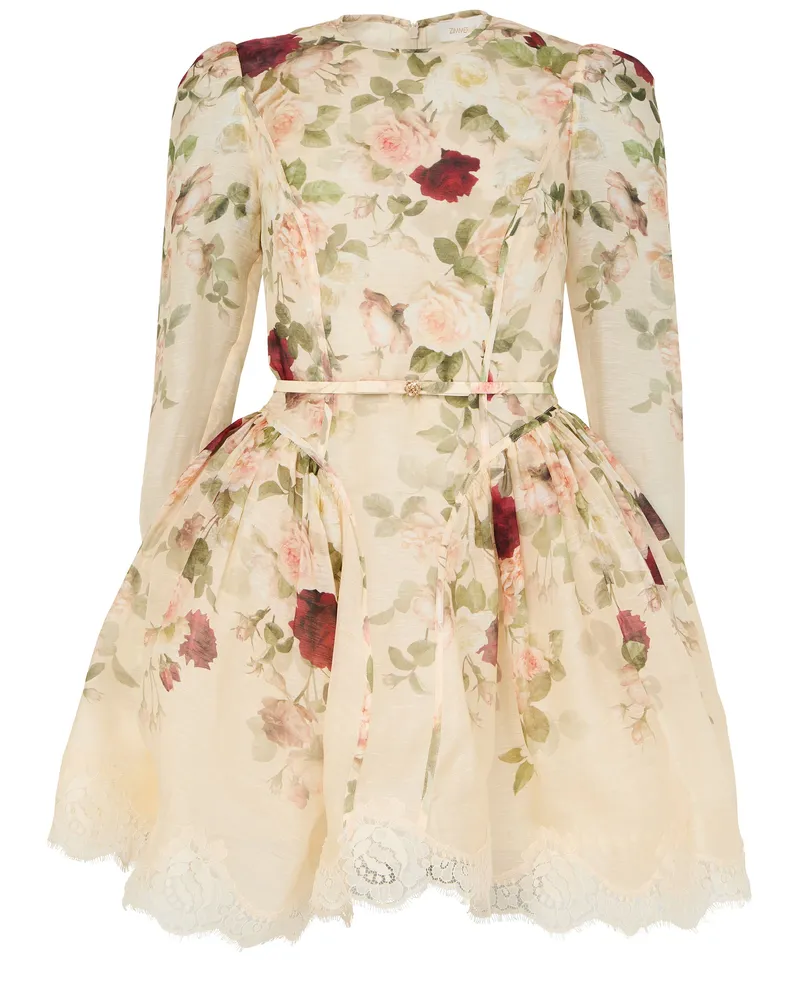 Zimmermann Hypnotic Minikleid mit Spitzenbesatz 
