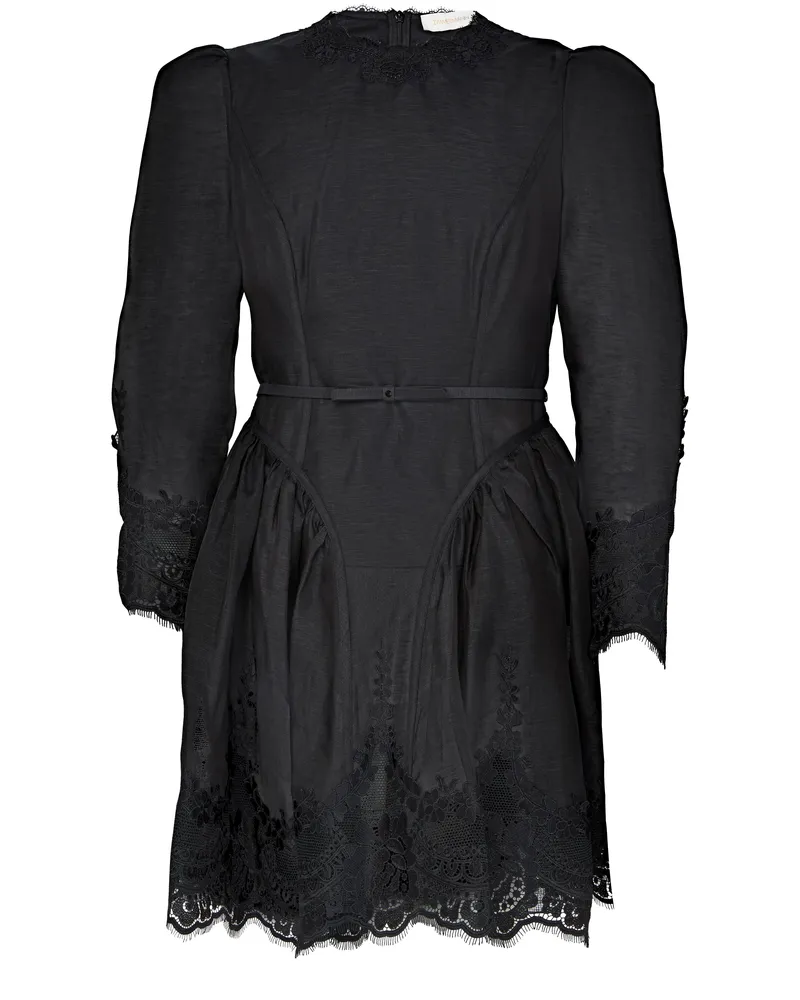 Zimmermann Hypnotic Minikleid mit Spitzenbesatz 