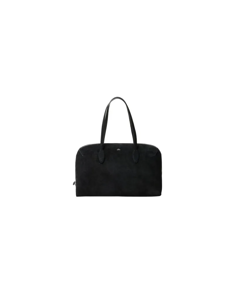 Totême Day Tote Bag aus Wildleder Black