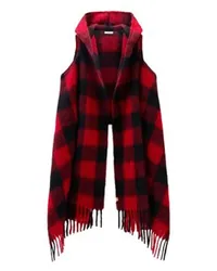 Woolrich Cape-Schal mit Buffalo-Karomuster Red