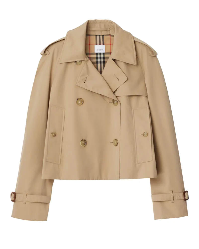 Burberry Kurzer Trenchcoat aus Gabardine 