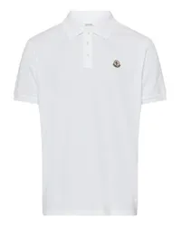 Moncler Kurzärmeliges Poloshirt White