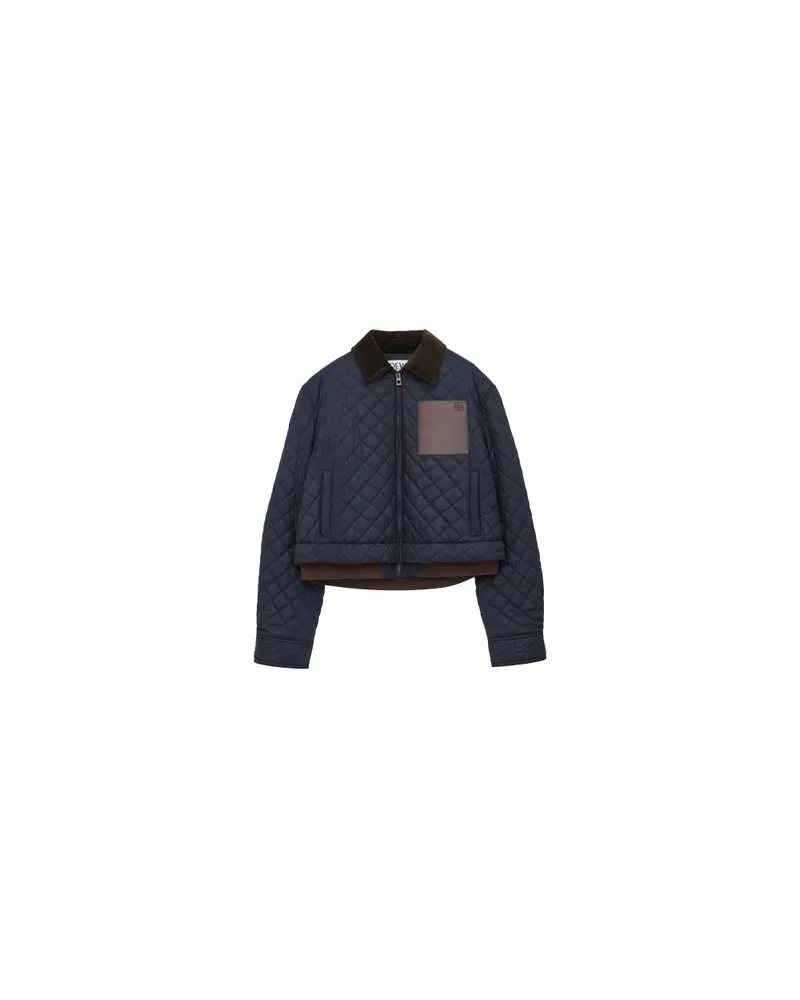 Chloé Kurzer Mantel mit zweireihiger Knöpfung Navy