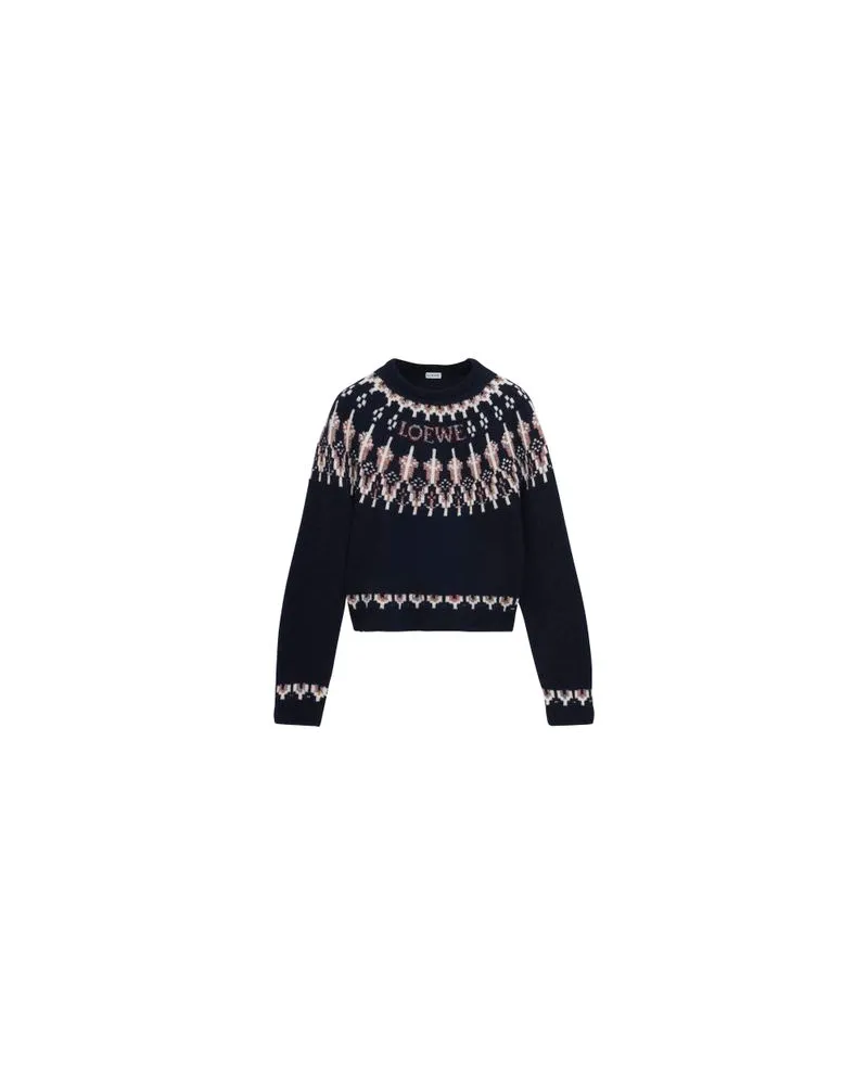 Loewe Pullover aus Mohair-Mischung Navy