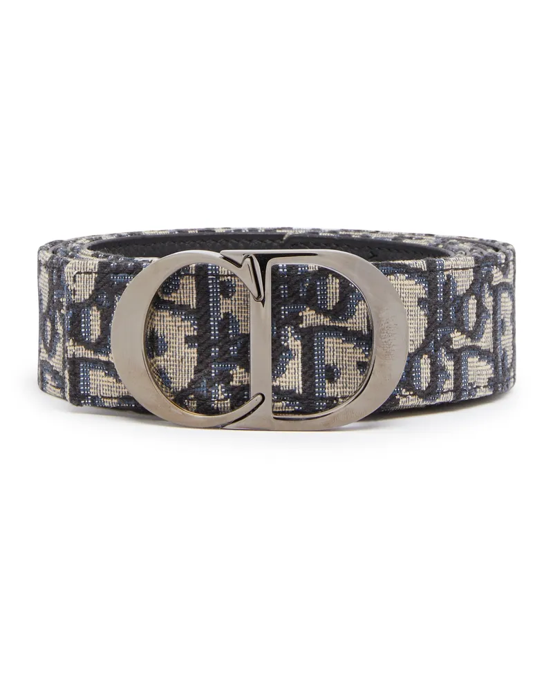 Dior Icon CD-Gürtel aus genarbtem Leder Multicolor