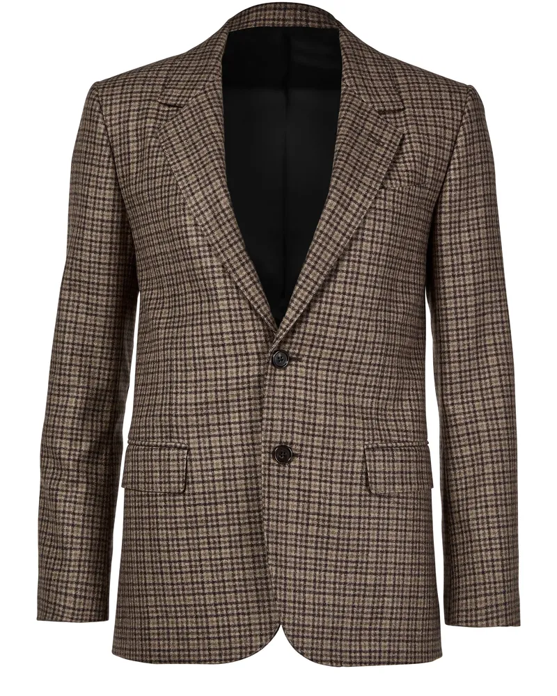 Celine Jude jacke mit karomuster aus kaschmirflanell 