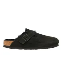 Birkenstock Mules Boston Fell Black