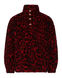 Alexander McQueen Sweatshirt mit Rundhalsausschnitt Red