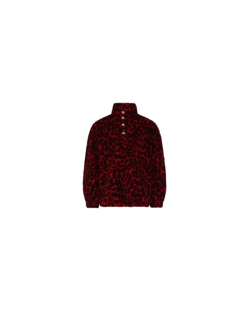 Alexander McQueen Sweatshirt mit Rundhalsausschnitt Red