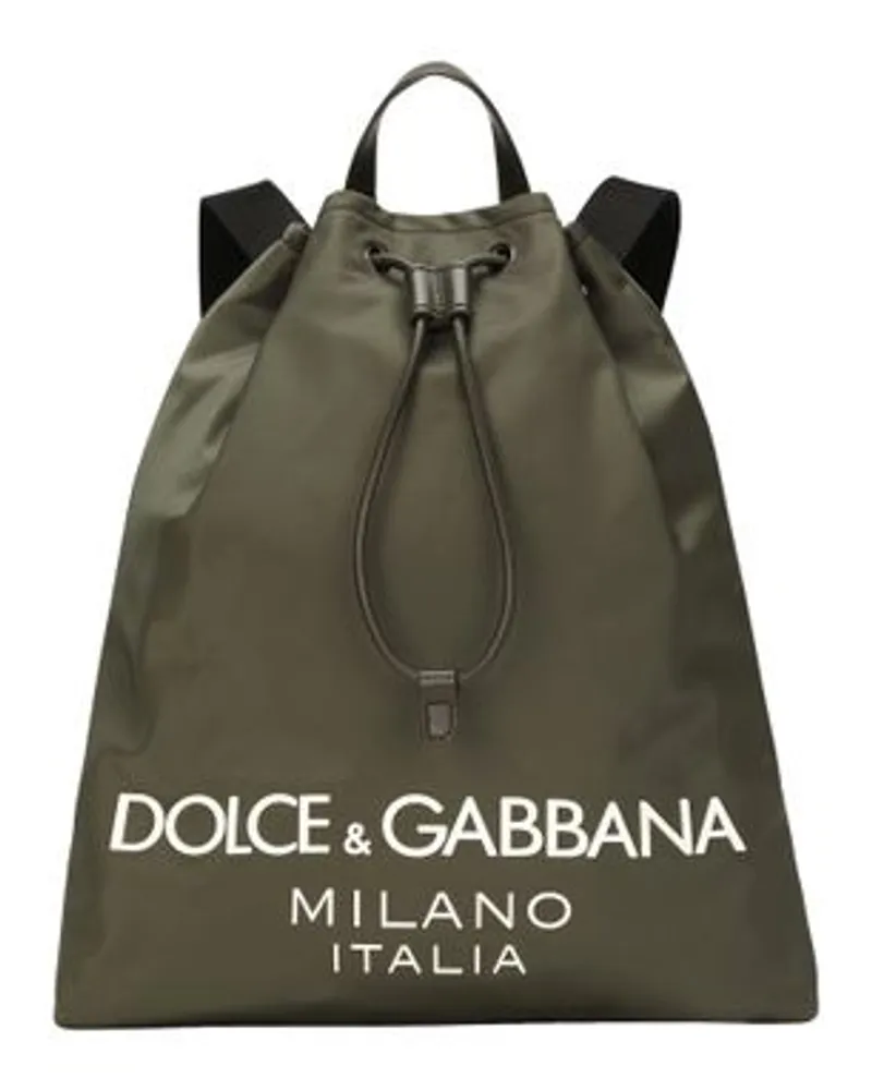 Dolce & Gabbana Nylon-Rucksack Green