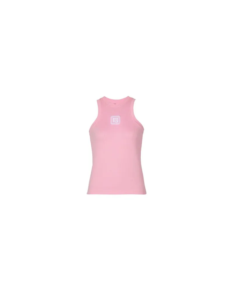 Balmain Tanktop In Retro Optik Pink