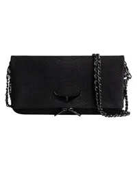 Zadig & Voltaire Clutch Rock Soft Savage Black