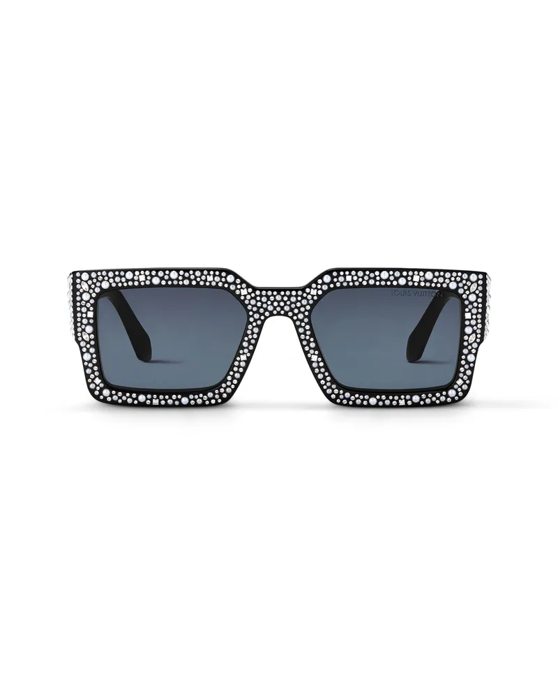 Louis Vuitton West, LV Clash Pearls & Strass Sonnenbrille Blue